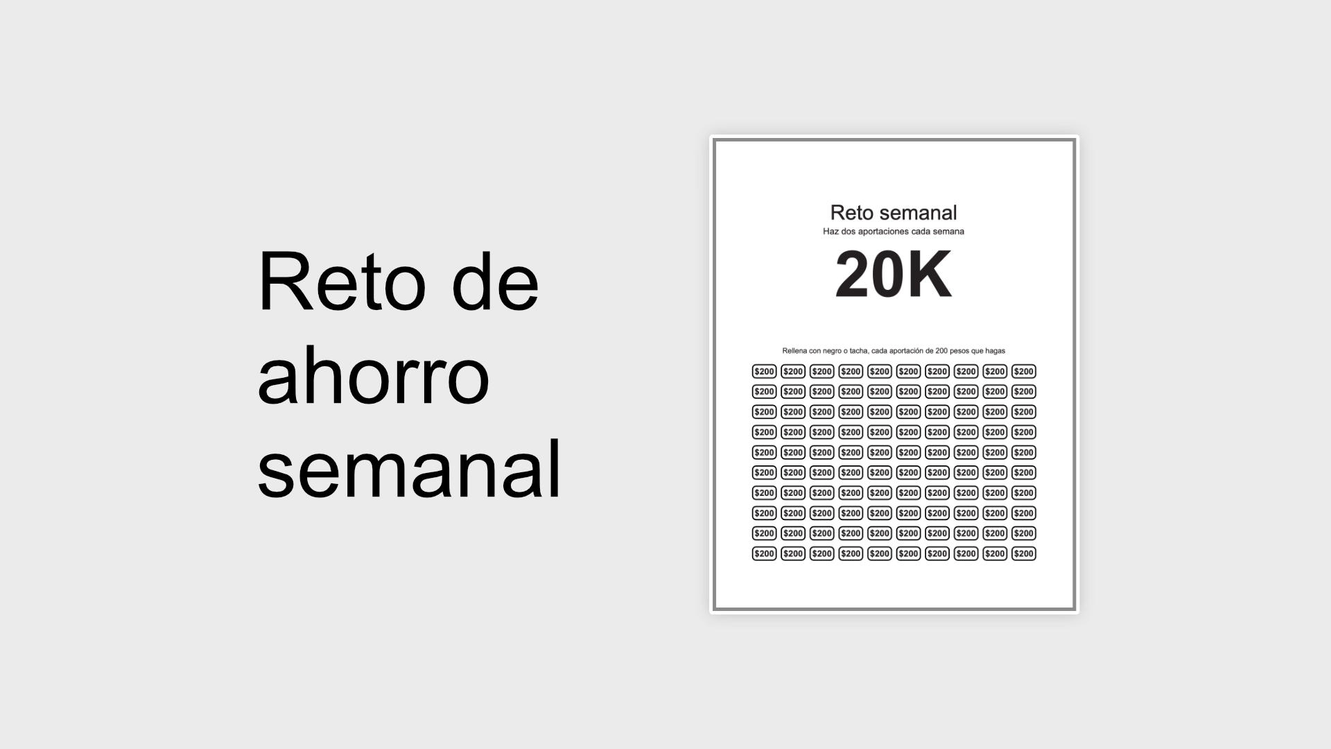 Reto Semanal 20k