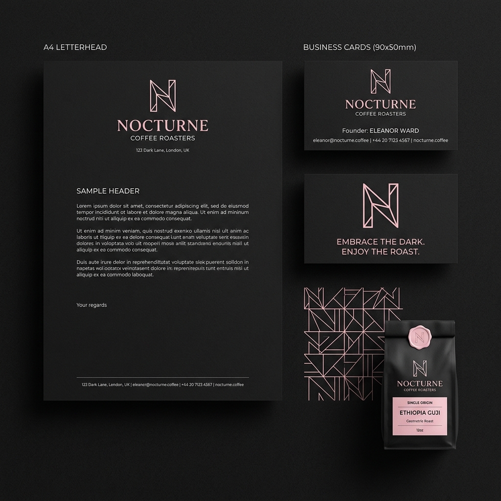 Identidad corporativa y papelería institucional de Dulce Mono