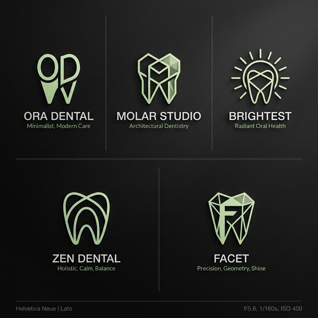 Manual de logo y variaciones geométricas de Genodent